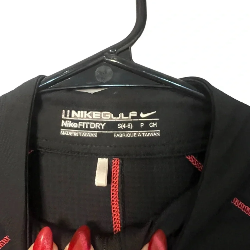 Nike Women's Small  Black‎ Embroidered Indianapolis Speedway Short Sleeve Polo